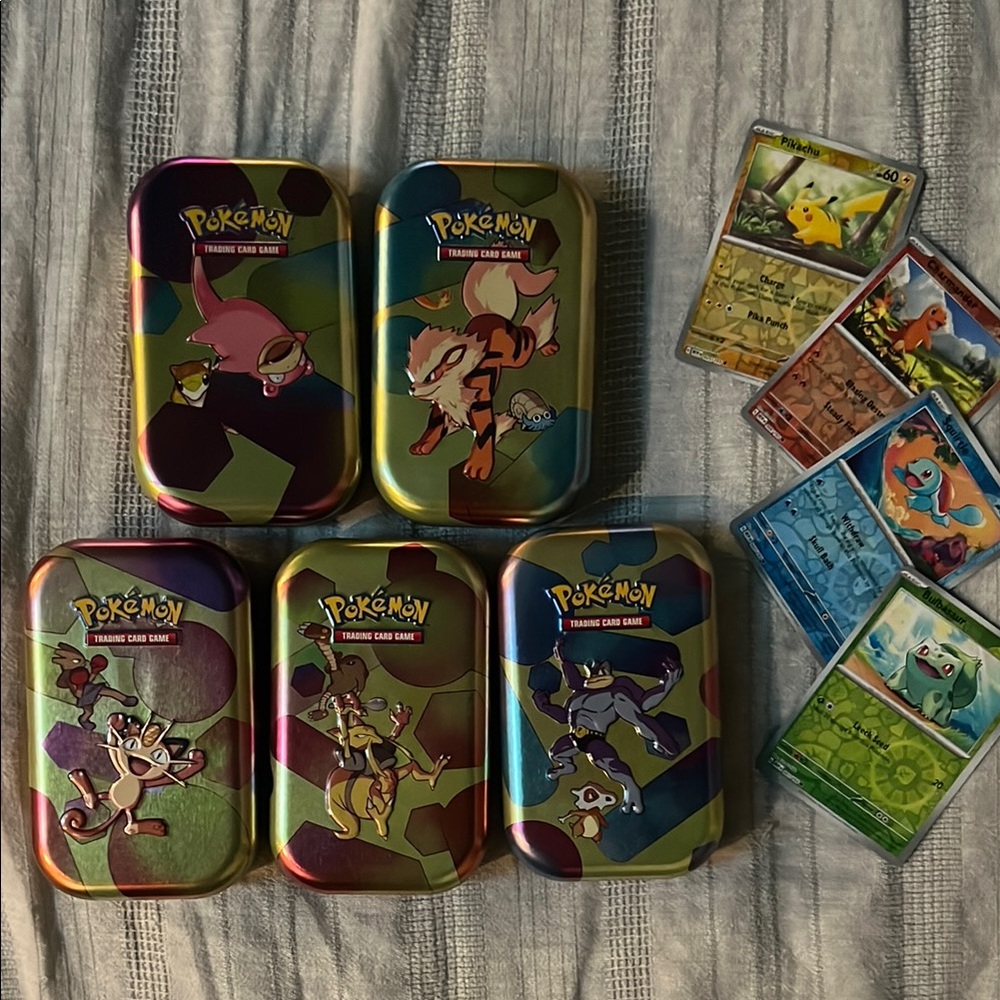 Pokemon Trading Card Game Tins and Cards